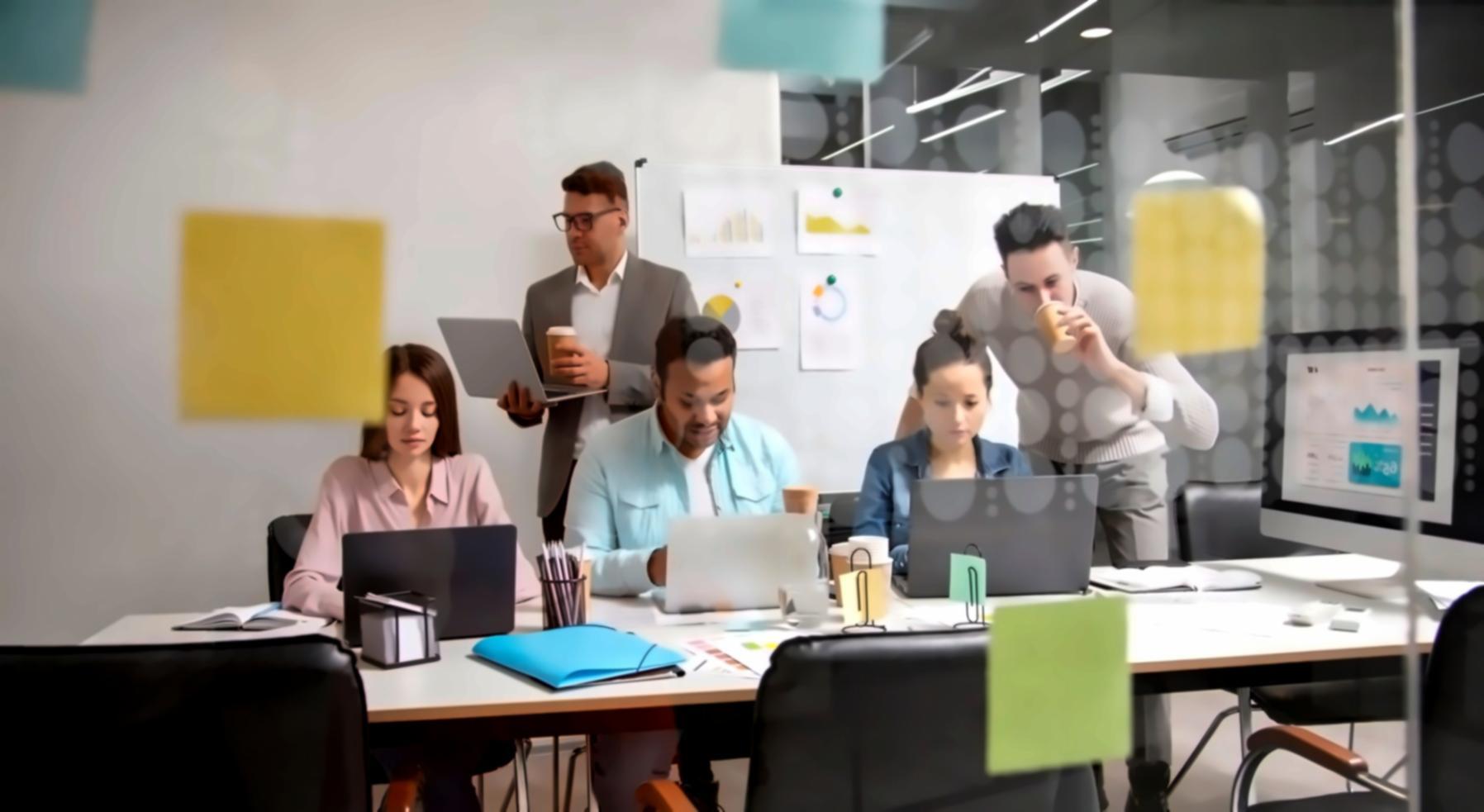 Profesionales de Flowlegendai analizando datos financieros en una consultoría de riesgos